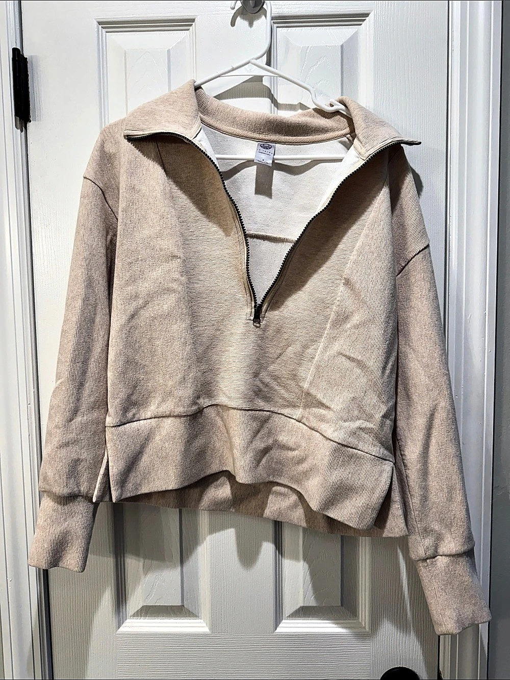 Coaster Luxe Quarter Zip Pink Hoodie